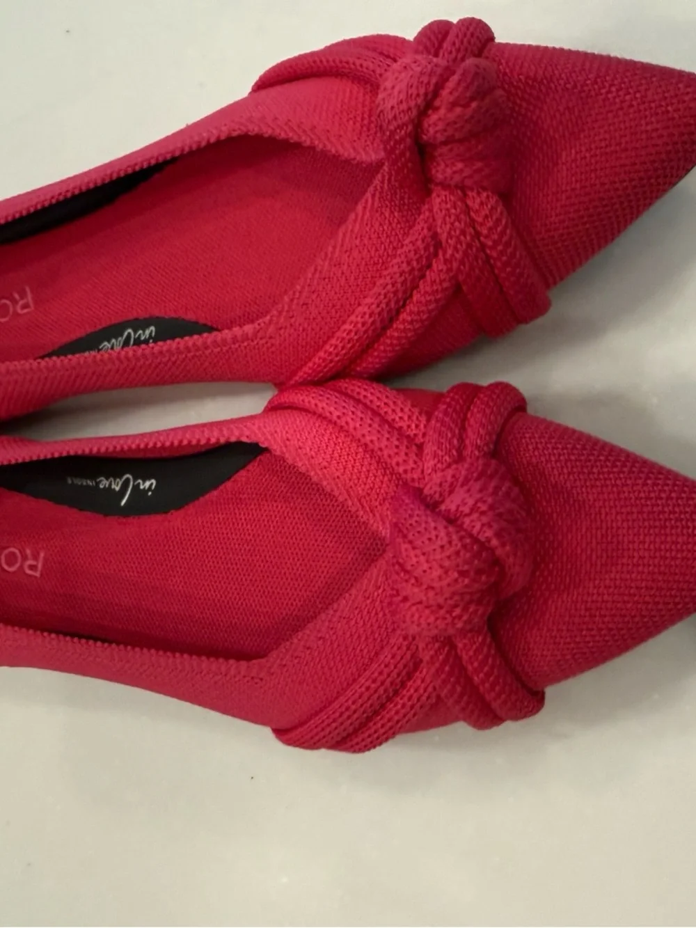 Rothy's Women’s Flats The Knot Point II Starfish Pink “In Love Sole” Sz 9 NEW - Picture 8 of 12